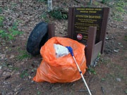 boat launch trash